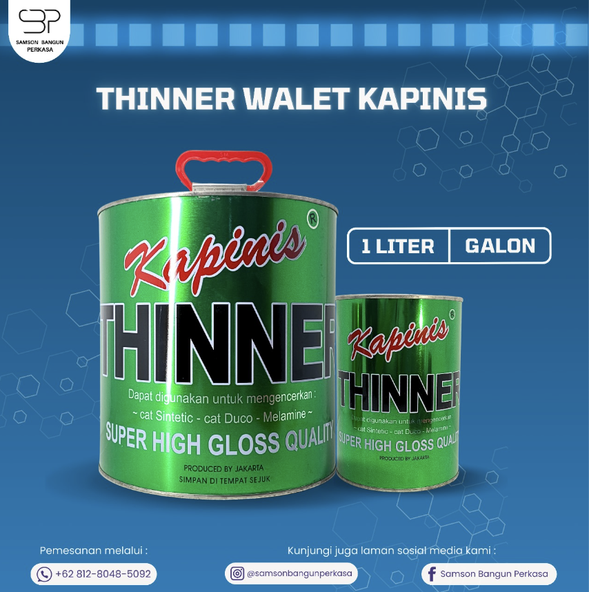 Kapinis thinner super high gloss packaging