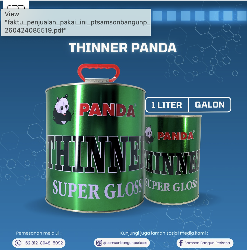 Panda Brand thinner super gloss packaging